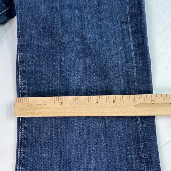 7 For All Mankind Jeans Women's 28x30* Ginger Flare Low Rise Blue Denim Tag 26 - Picture 13 of 16